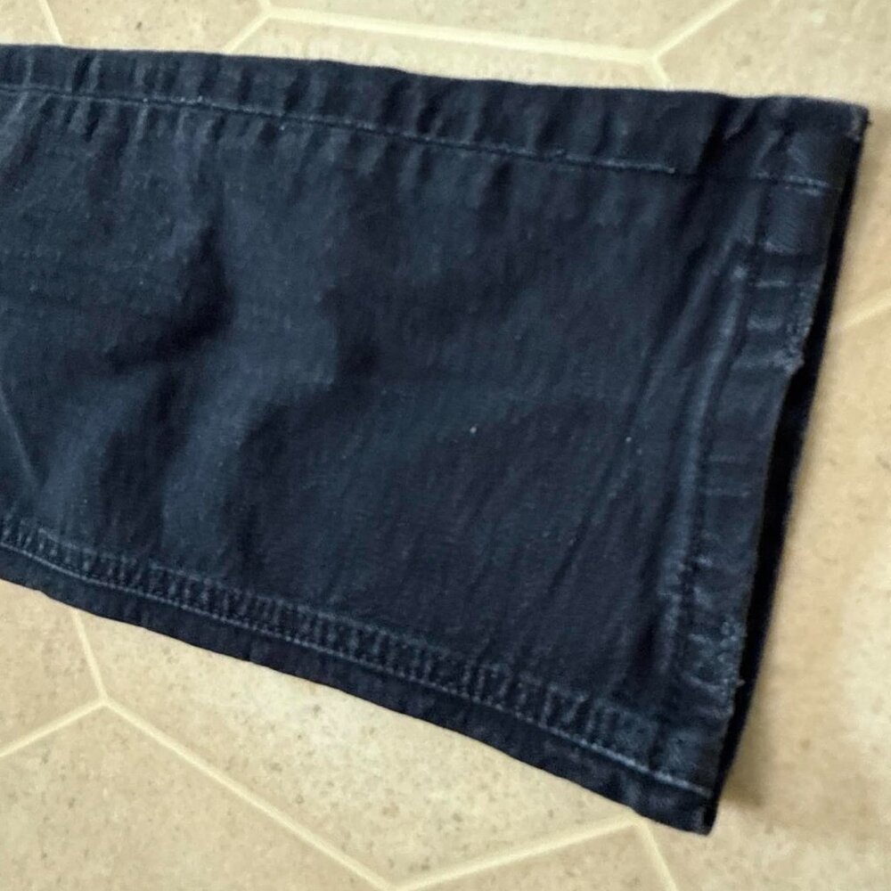 Levis 531 Jeans Mens 34x34 Black Distressed Holes Rips Grunge Emo - Picture 2 of 7